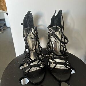 Sexy Bebe heel, size 7 black.  Barely worn.  Price is firm.